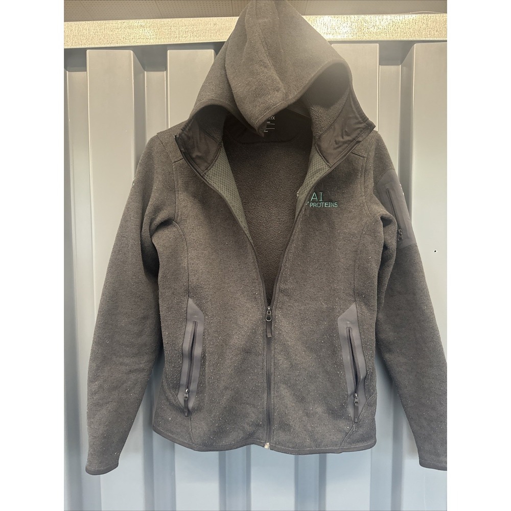 Arc'teryx Polartec Fleece Jacket Women's S Embroidered Full Zip‎ Hooded Hiking